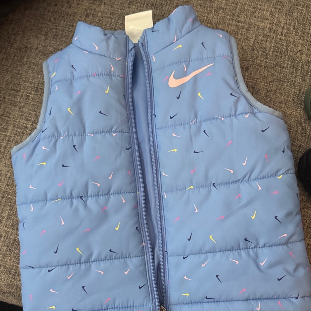 Nike Kids Blue Puffer Vest